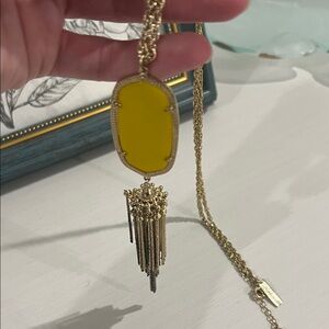 Kendra Scott Gold and Yellow Necklace